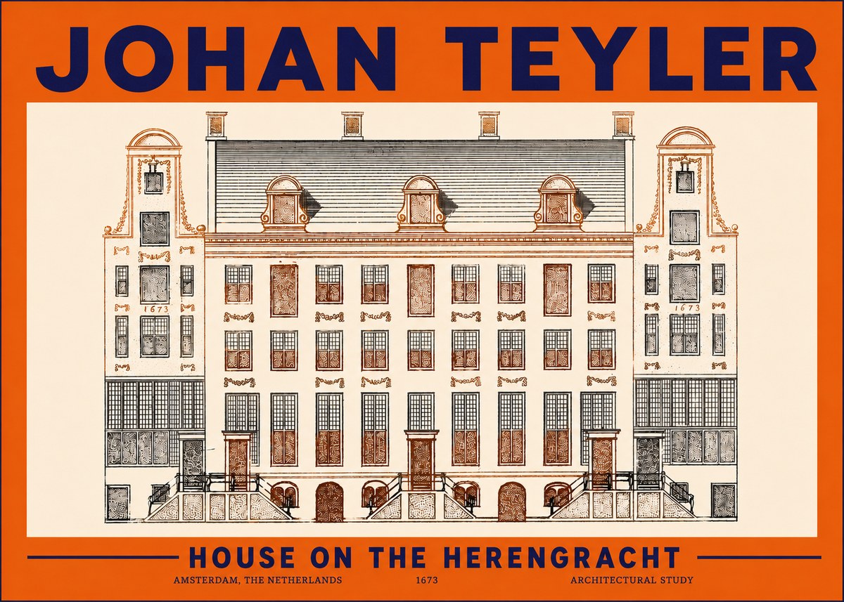 Johan Teyler Architectural Study VIII No5 - Plakat