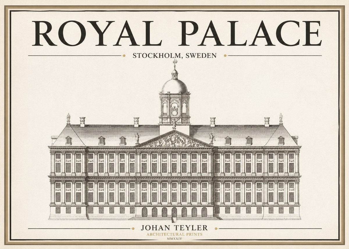 Johan Teyler Royal Palace No1 - Plakat