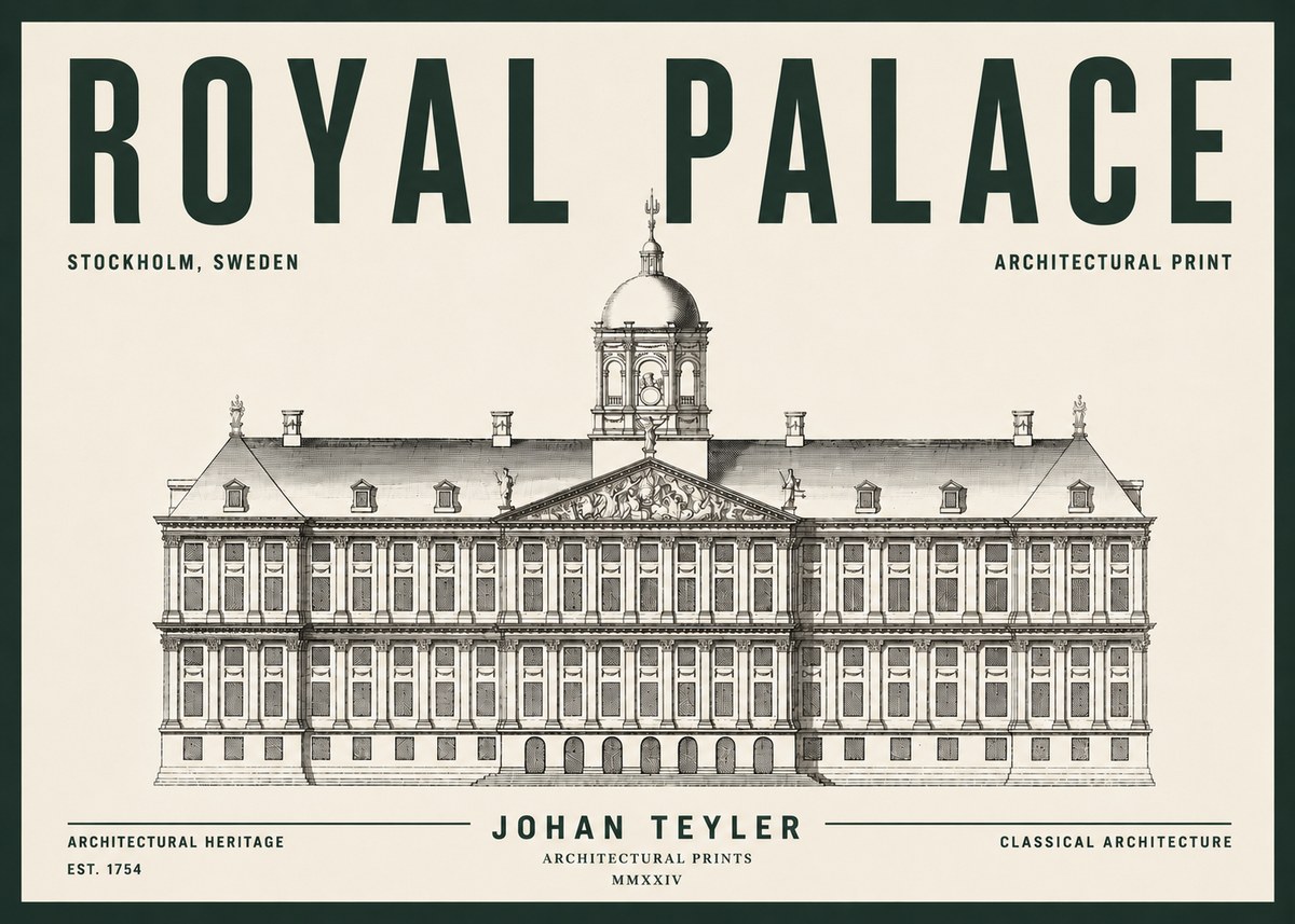 Johan Teyler Royal Palace No5 - Plakat