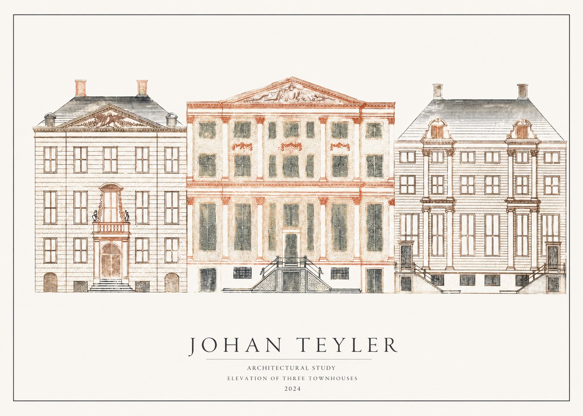 Johan Teyler Architectural Study IX No2 - Plakat
