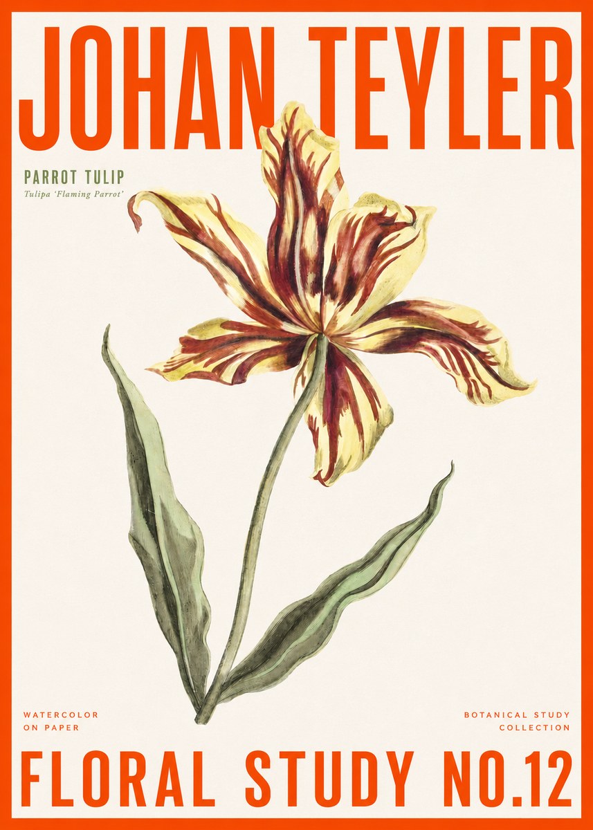Johan Teyler Floral Study I No6 - Plakat