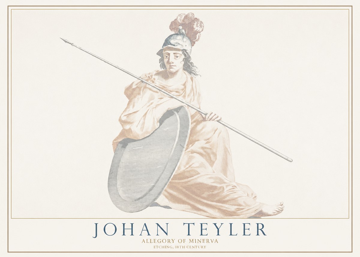 Johan Teyler Allegory of Minerva No1 - Plakat