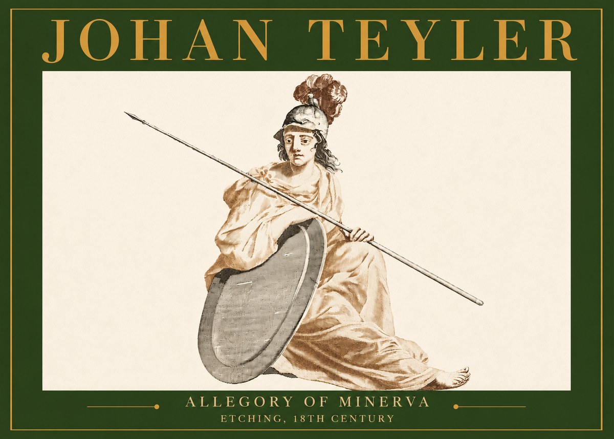Johan Teyler Allegory of Minerva No4 - Plakat