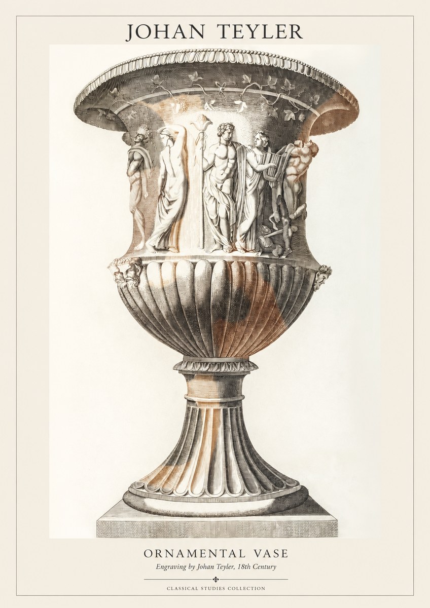 Johan Teyler Ornamental Vase II No1 - Plakat