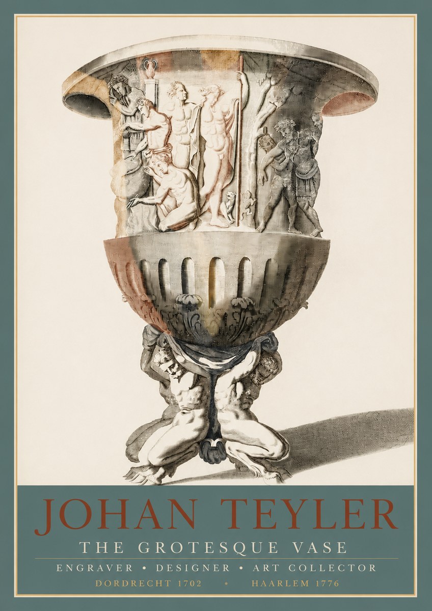 Johan Teyler The Grotesque Vase No3 - Plakat