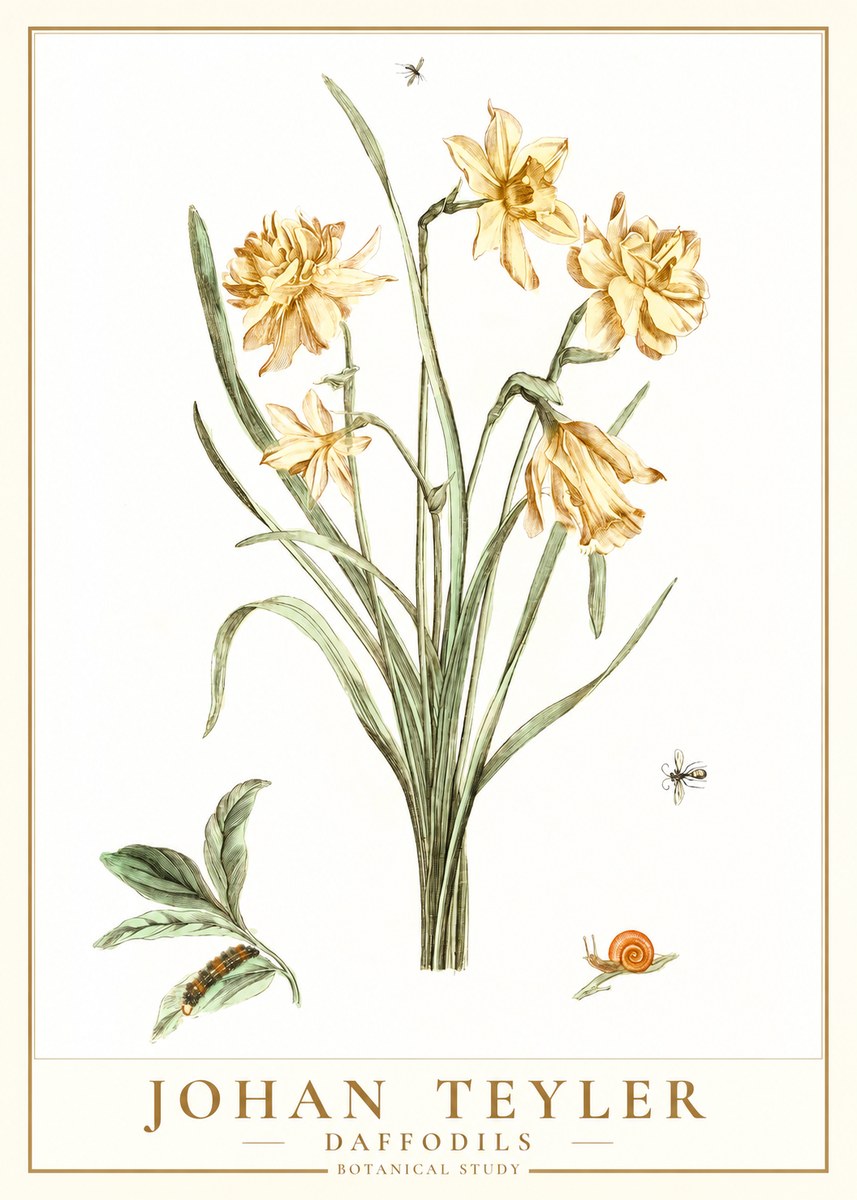 Johan Teyler Daffodils No1 - Plakat