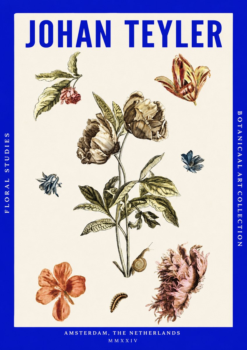 Johan Teyler Floral Studies No3 - Plakat