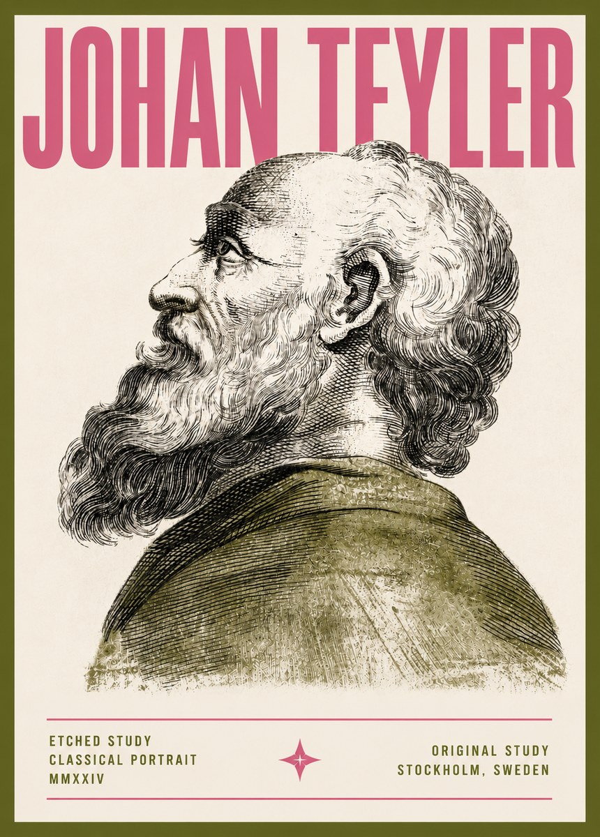 Johan Teyler Profile Study No5 - Plakat