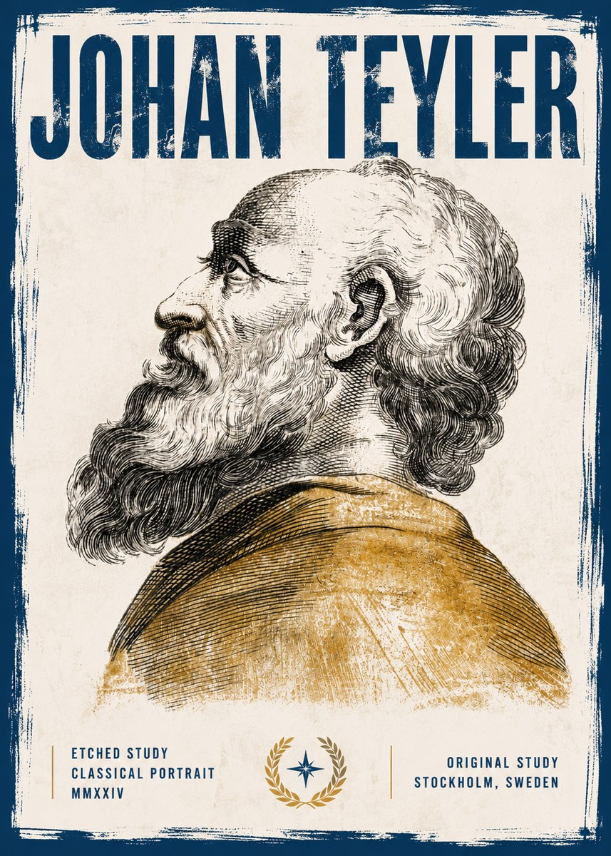 Johan Teyler Profile Study No6 - Plakat