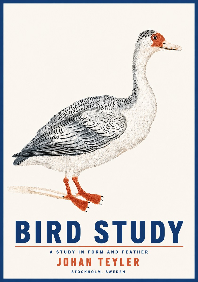 Johan Teyler Goose Study No5 - Plakat