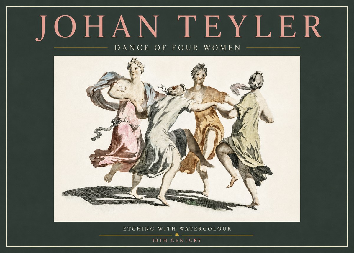 Johan Teyler Dance of Four Women No3 - Plakat