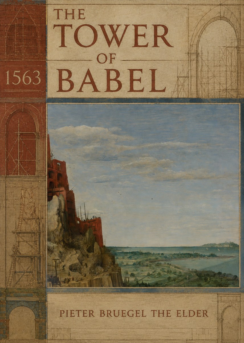 Pieter Bruegel The Tower of Babel X No2 - Plakat