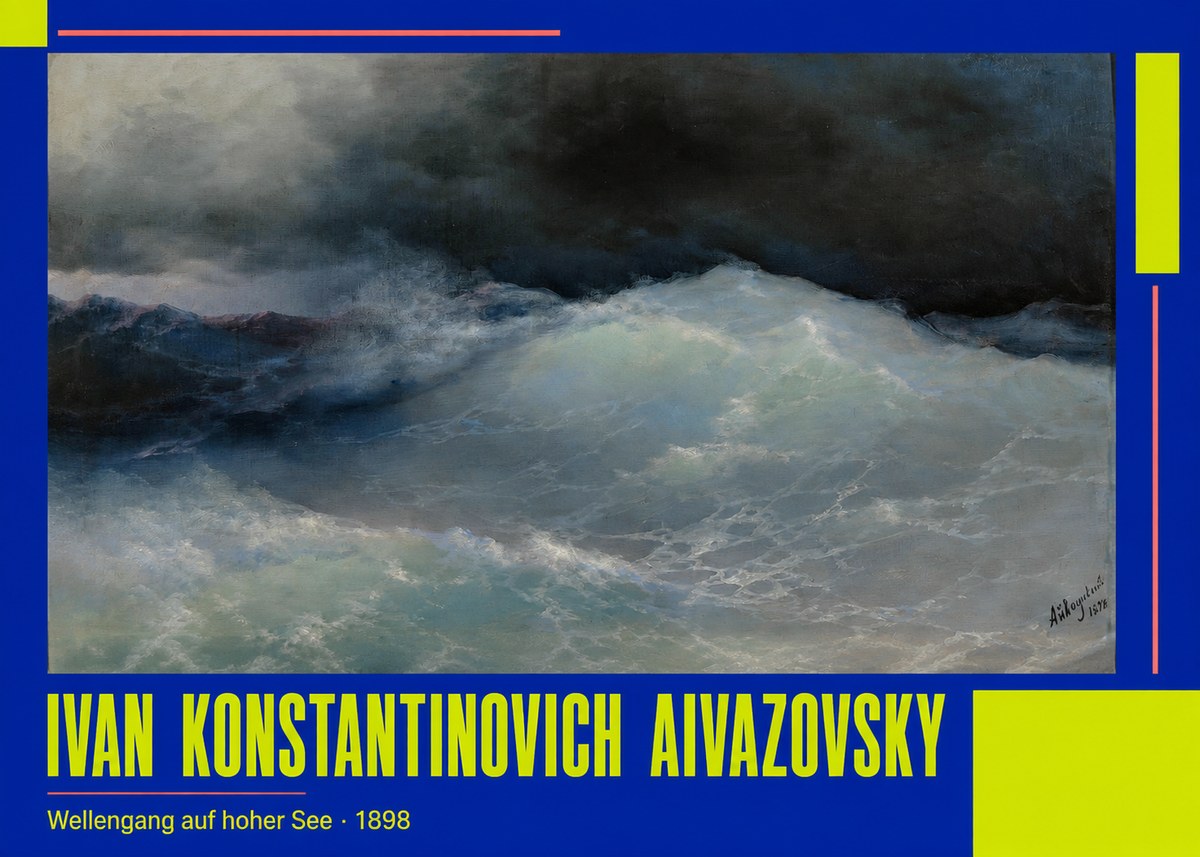 Ivan Konstantinovich Aivazovsky Wellengang Auf Hoher See No2 - Plakat