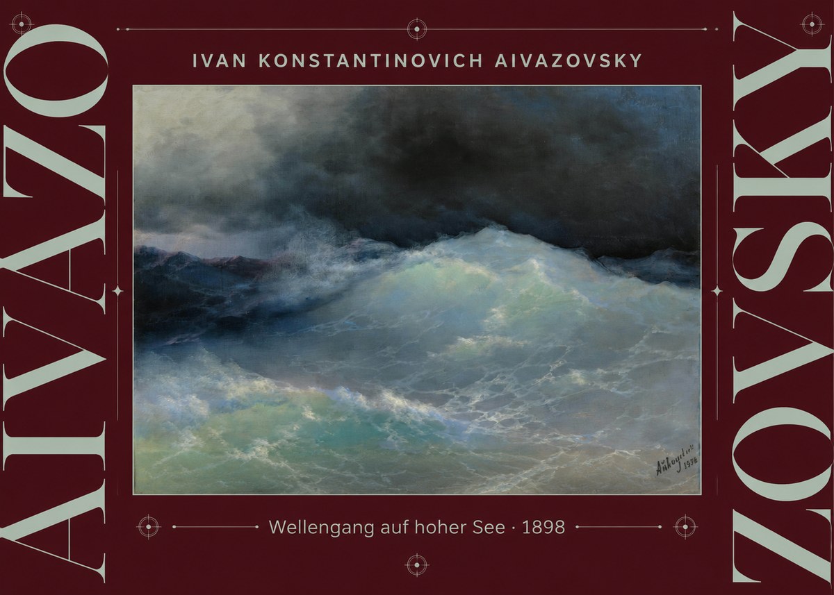 Ivan Konstantinovich Aivazovsky Wellengang Auf Hoher See No3 - Plakat