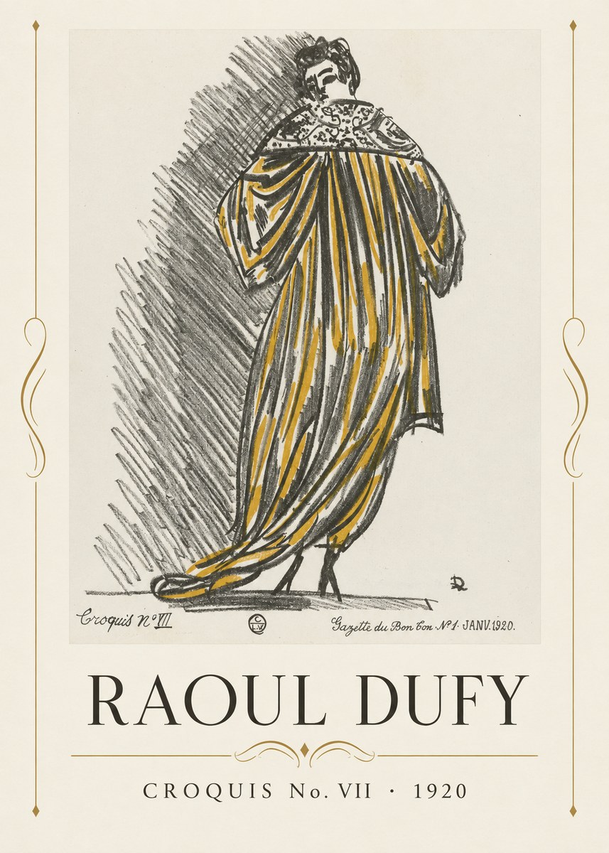 Raoul Dufy Croquis No. Vii No4 - Plakat