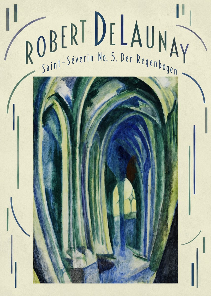 Robert Delaunay Saint-séverin No. 5. Der Regenbogen No4 - Plakat