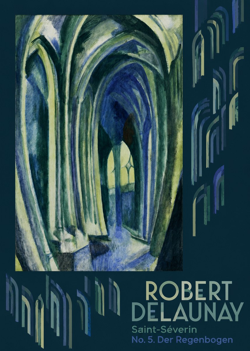 Robert Delaunay Saint-séverin No. 5. Der Regenbogen No6 - Plakat