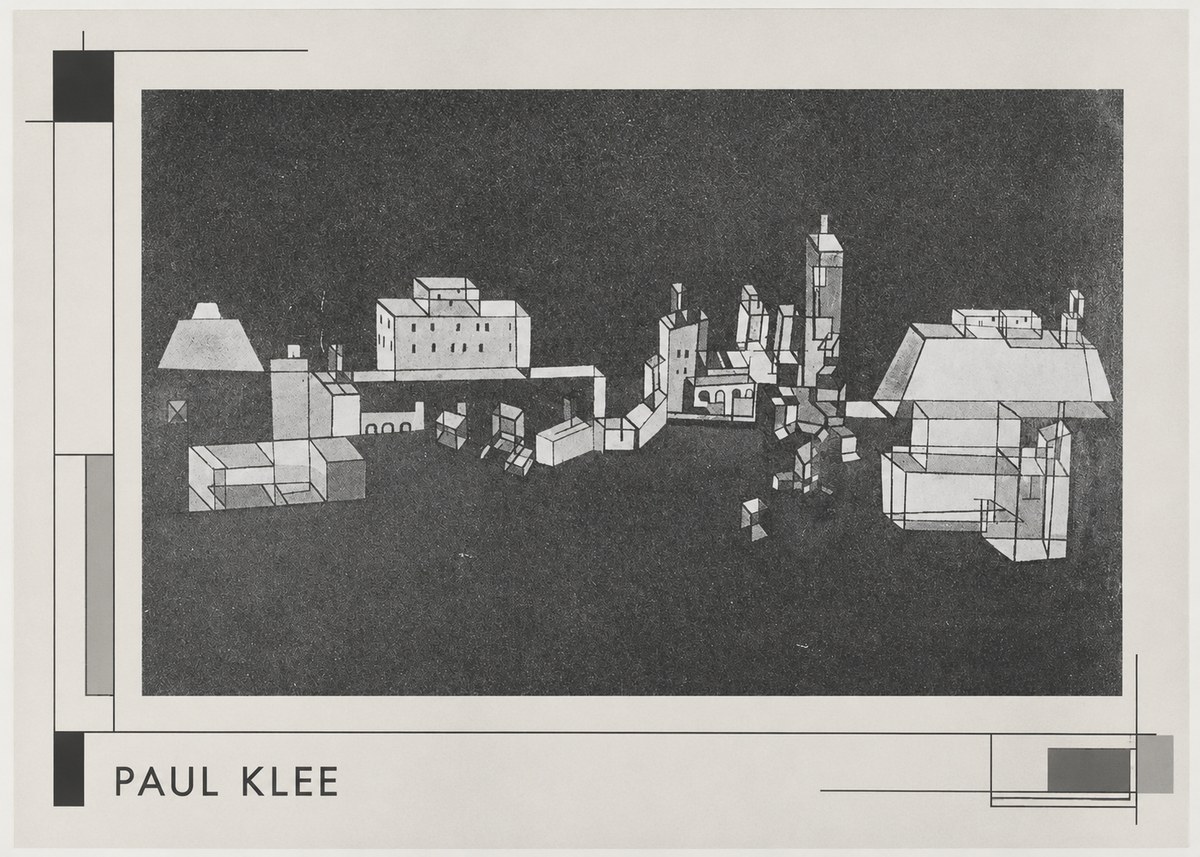 Paul Klee Architectural Forms No3 - Plakat