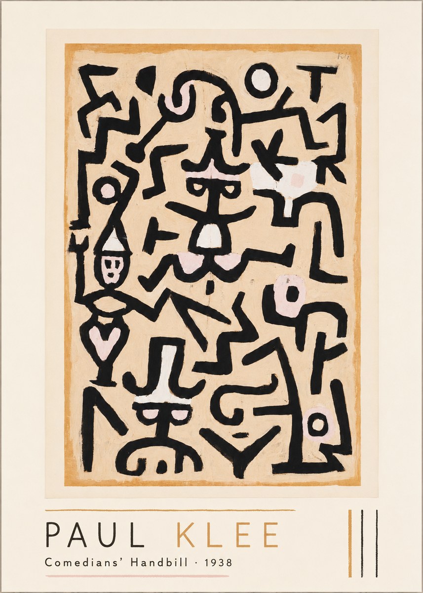 Paul Klee Comedians' Handbill No1 - Plakat