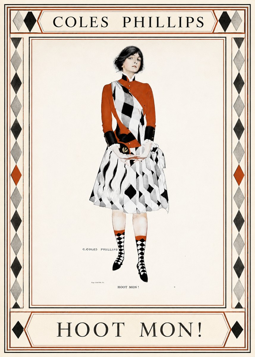 Coles Phillips Hoot Mon! No1 - Plakat