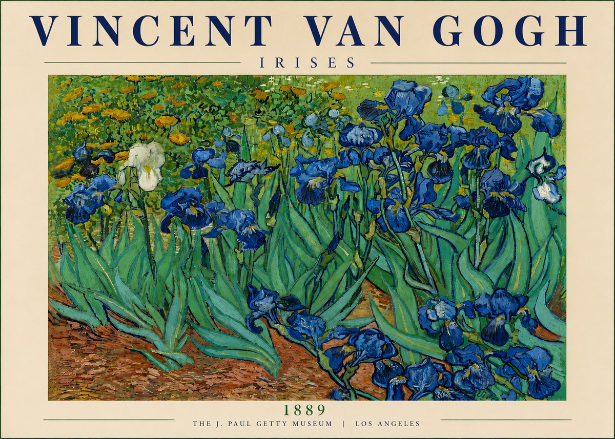 Van Gogh Irises I No5 - Plakat