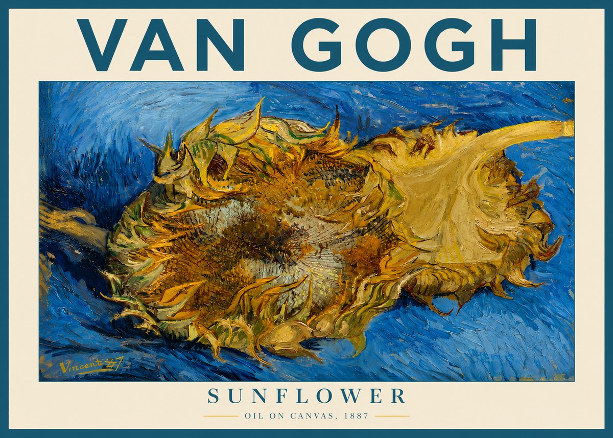 Van Gogh Sunflower No3 - Plakat