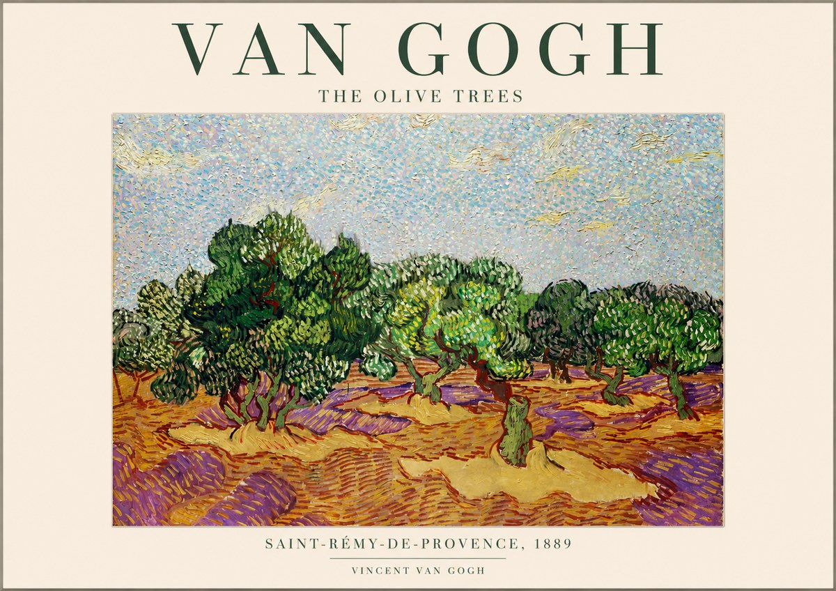 Van Gogh The Olive Trees No1 - Plakat