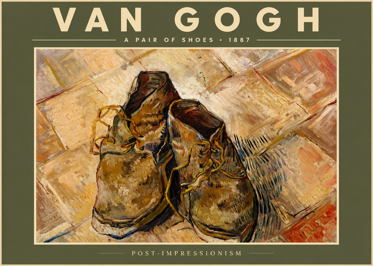 Van Gogh A Pair of Shoes No6 - Plakat