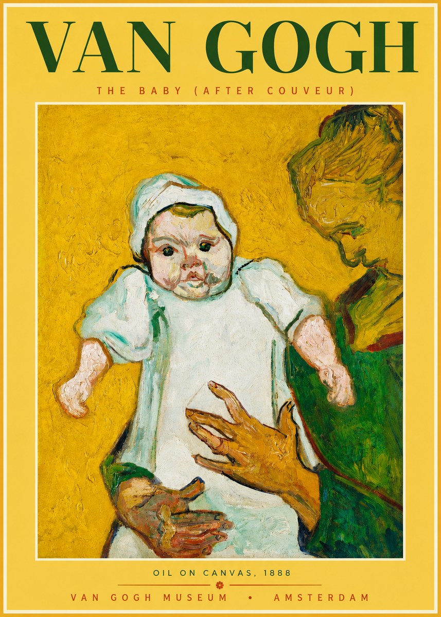 Van Gogh The Baby (After Couveur) No2 - Plakat