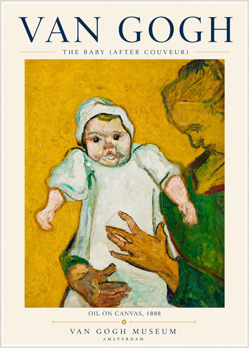 Van Gogh The Baby (After Couveur) No3 - Plakat