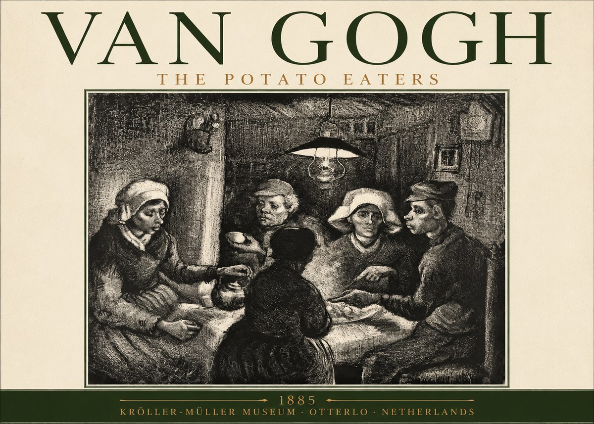 Van Gogh The Potato Eaters I No2 - Plakat