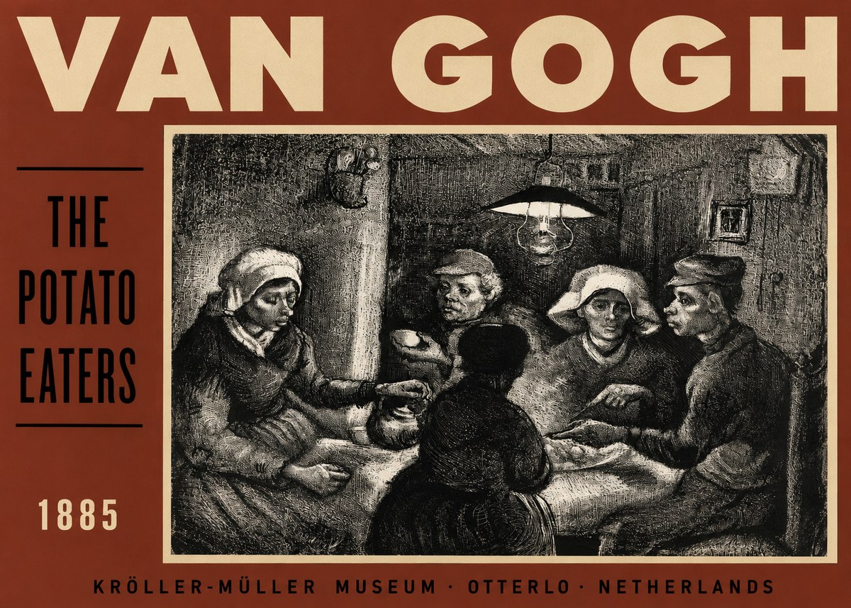 Van Gogh The Potato Eaters I No3 - Plakat