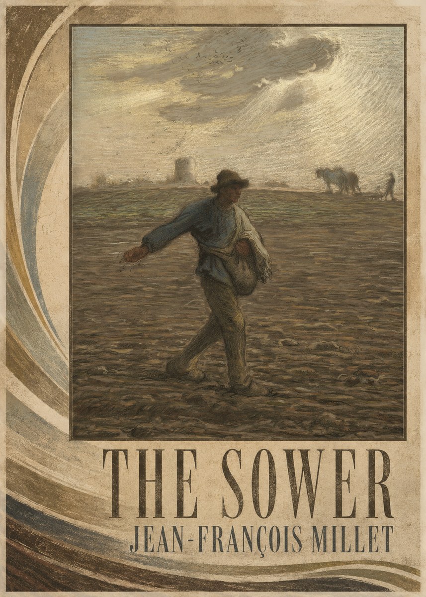 Jean-François Millet The Sower I No2 - Plakat