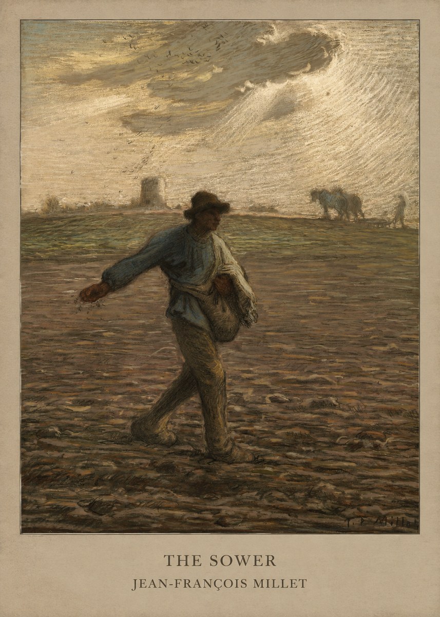 Jean-François Millet The Sower I No5 - Plakat