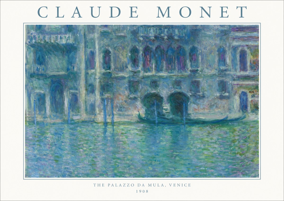 Monet The Palazzo Da Mula, Venice No1 - Plakat