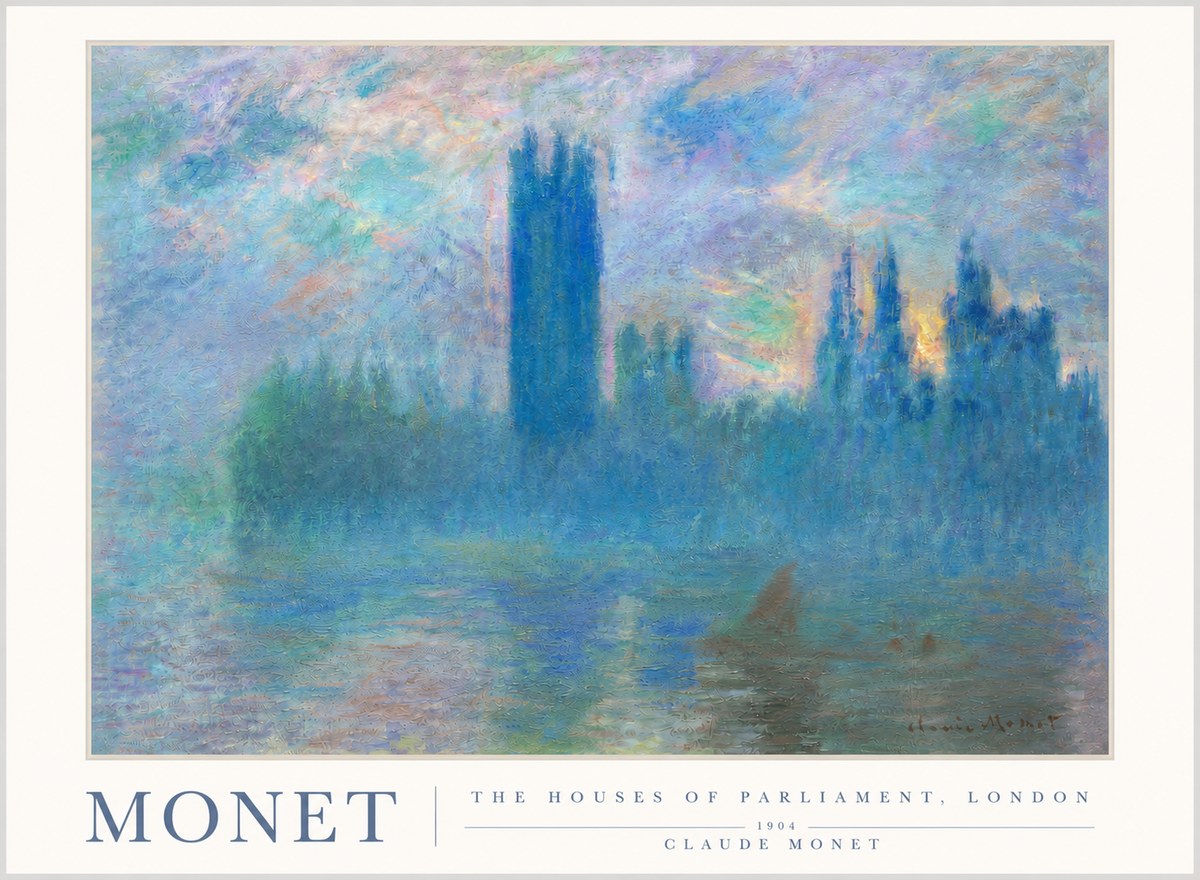 Monet The Houses of Parliament, London I No3 - Plakat
