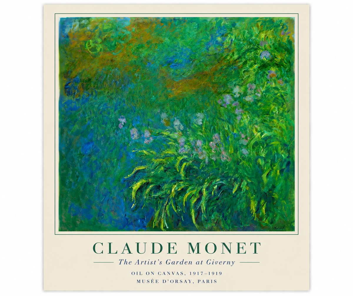 Monet The Artist's Garden at Giverny No6 - Plakat
