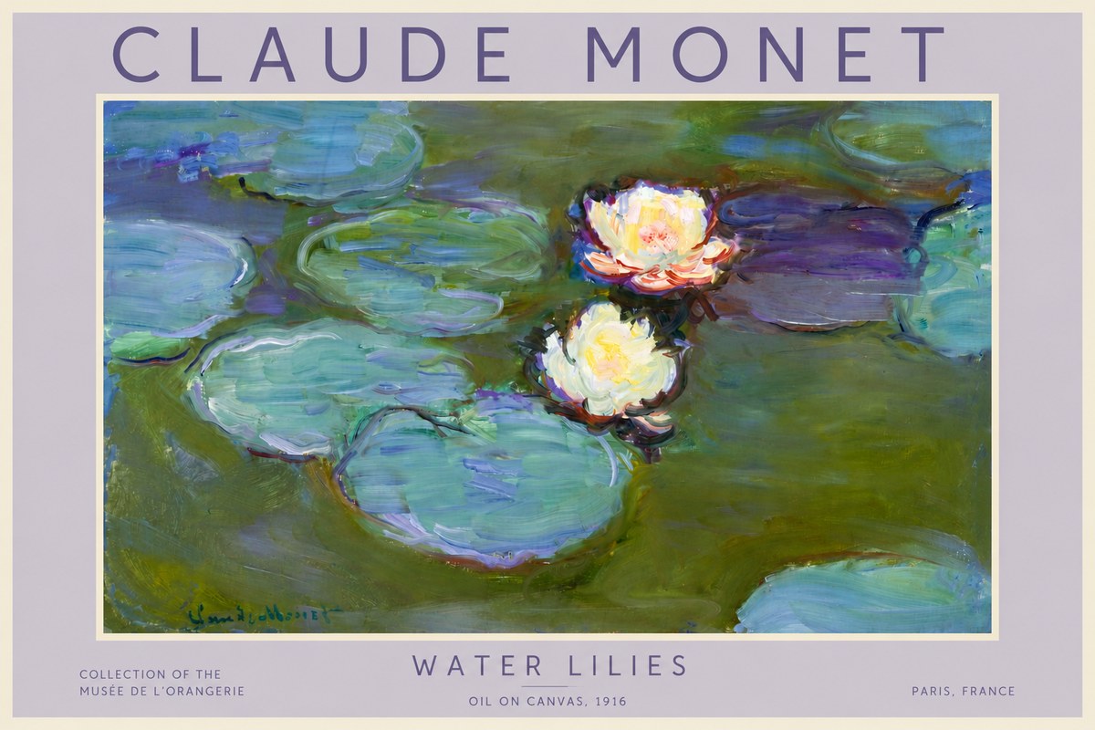 Monet Water Lilies II No4 - Plakat