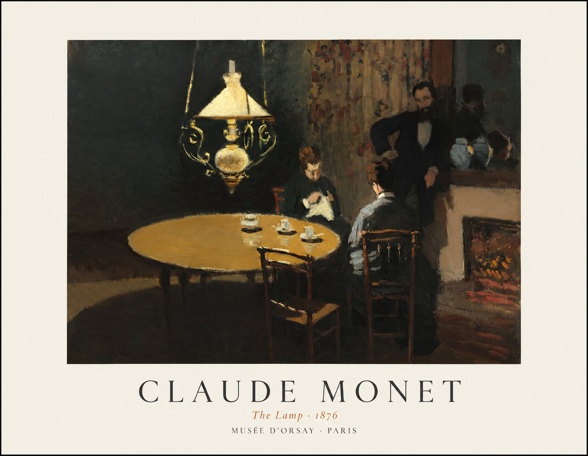 Monet The Lamp No1 - Plakat