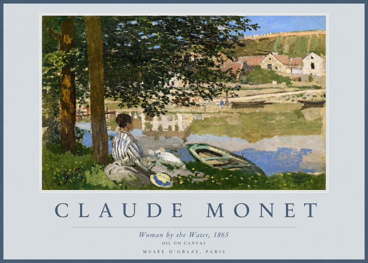 Monet Woman by the Water No2 - Plakat
