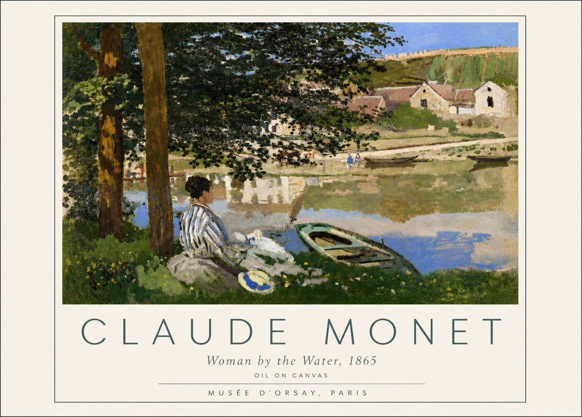 Monet Woman by the Water No4 - Plakat