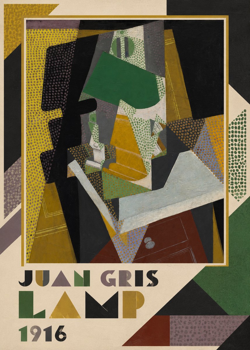 Juan Gris Lamp No1 - Plakat