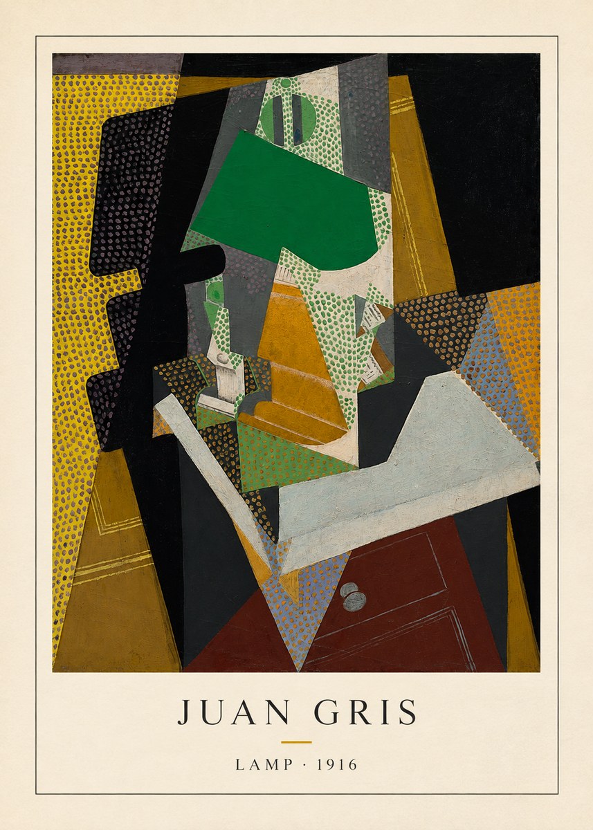 Juan Gris Lamp No4 - Plakat