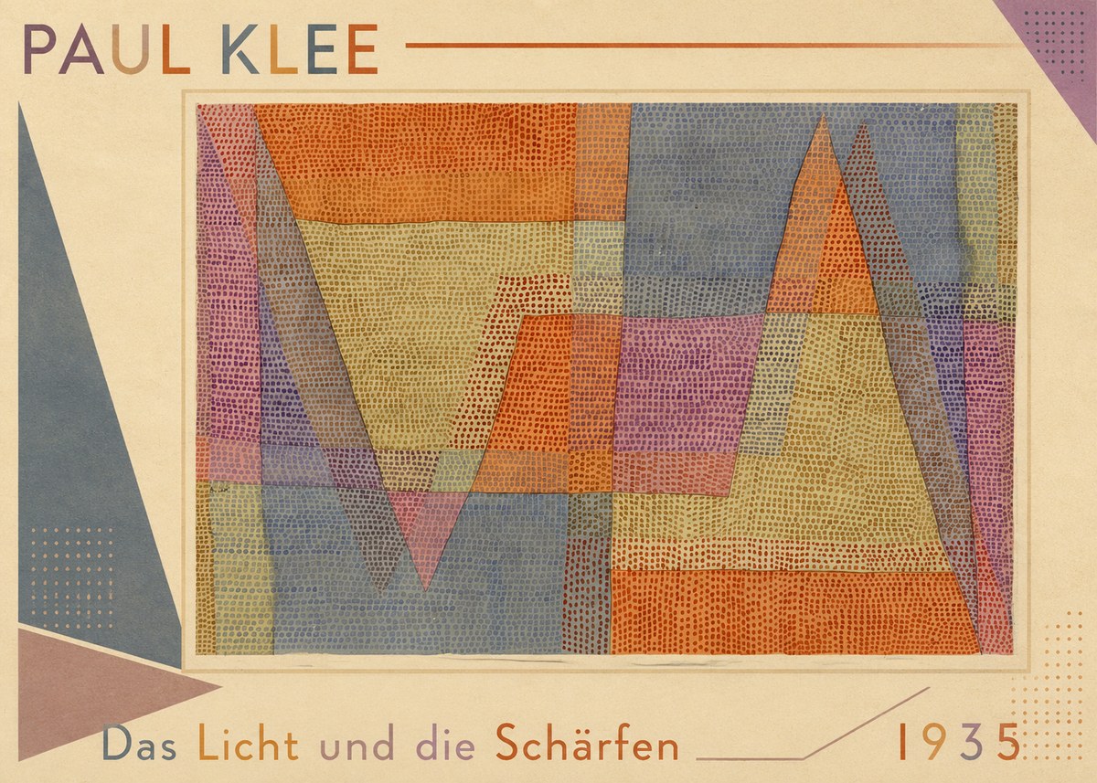Paul Klee Das Licht Und Die Schärfen No1 - Plakat