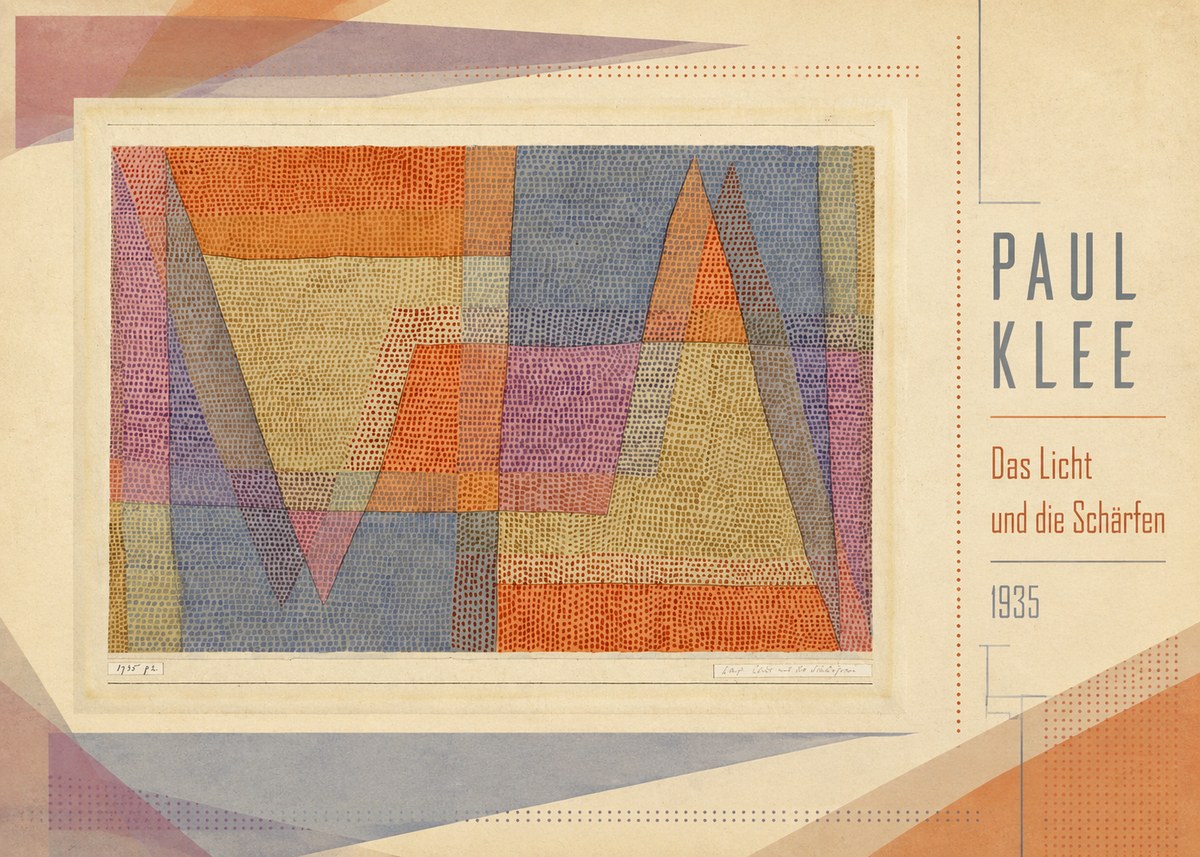 Paul Klee Das Licht Und Die Schärfen No3 - Plakat