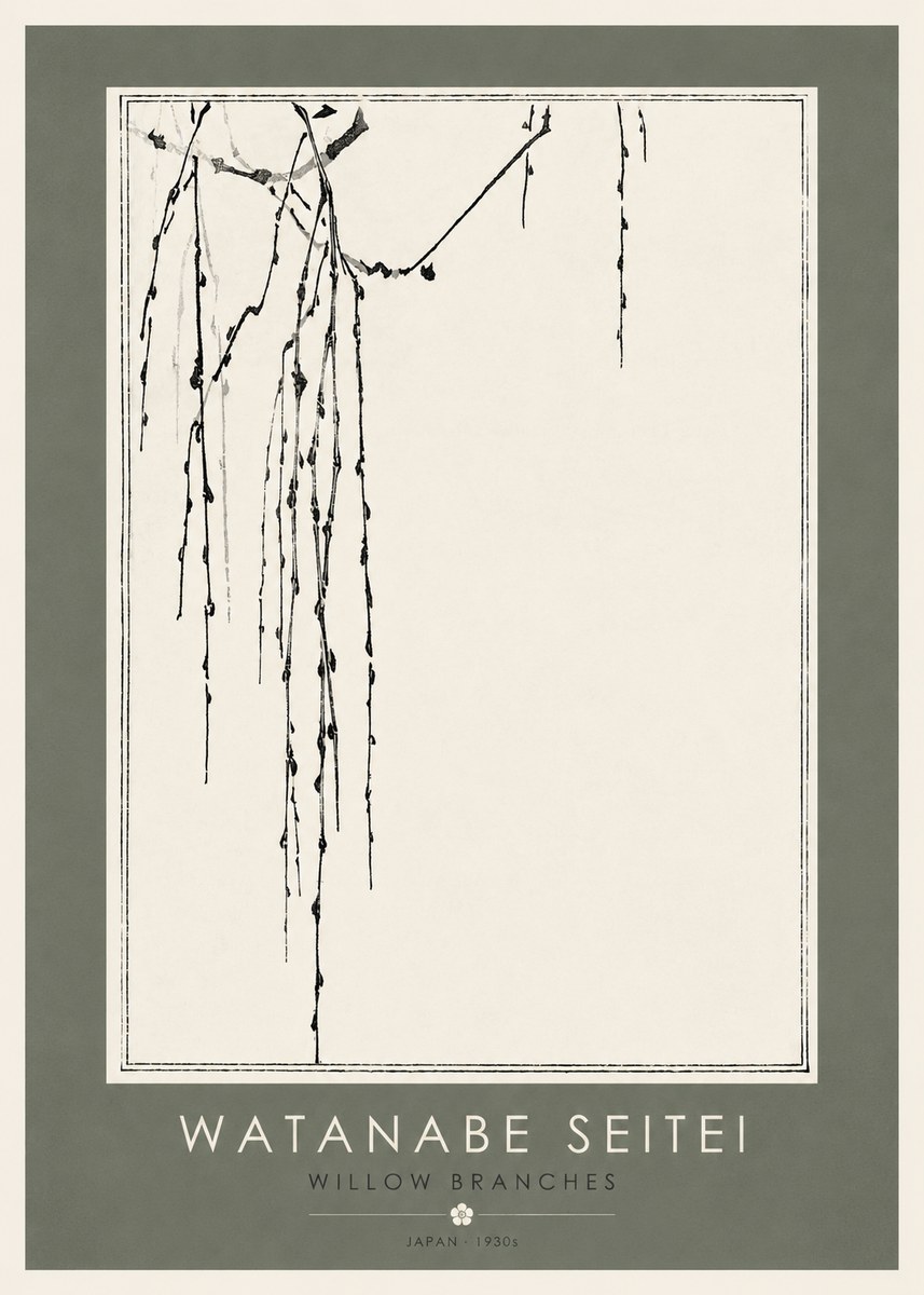 Watanabe Seitei Willow Branches I No2 - Plakat