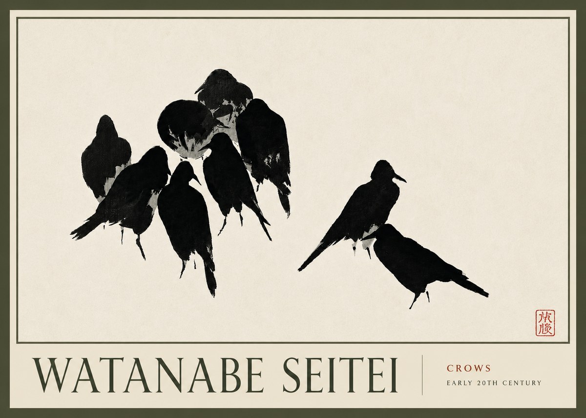 Watanabe Seitei Crows No6 - Plakat