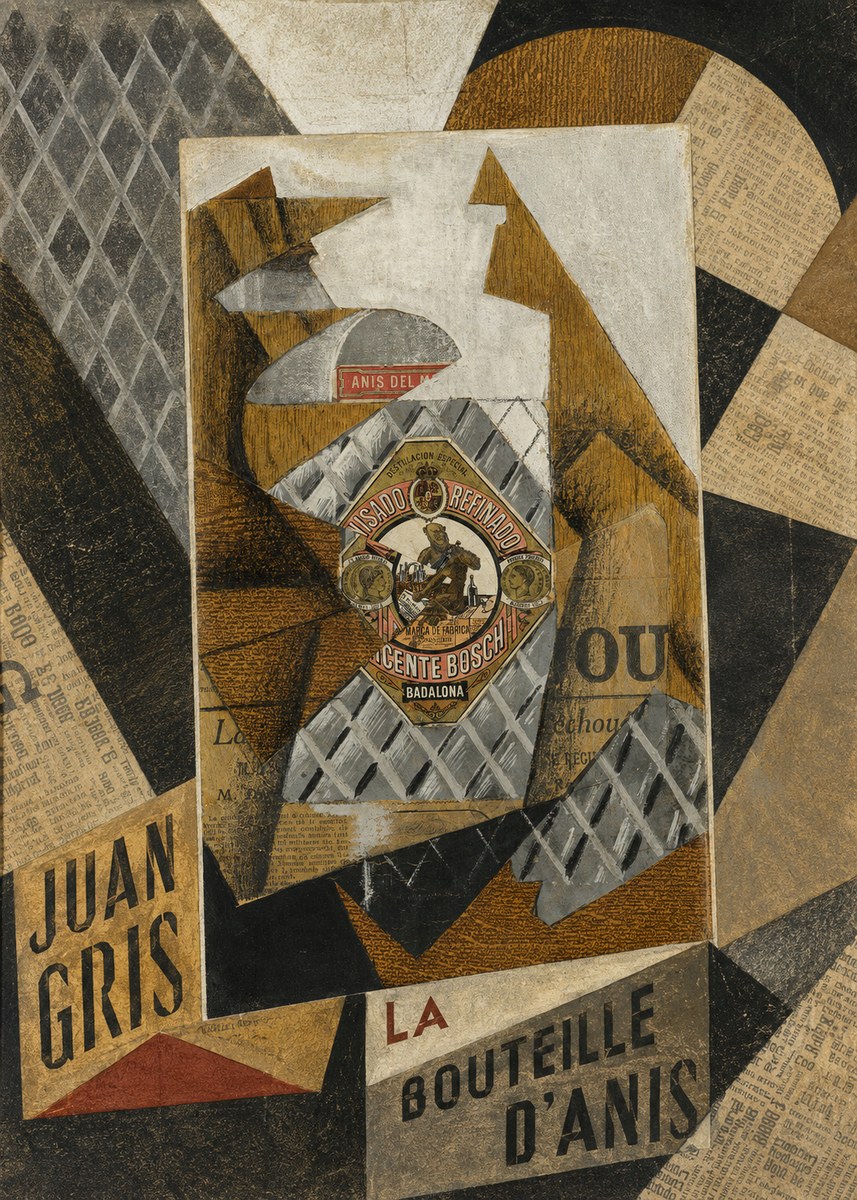 Juan Gris La Bouteille D'anis No5 - Plakat
