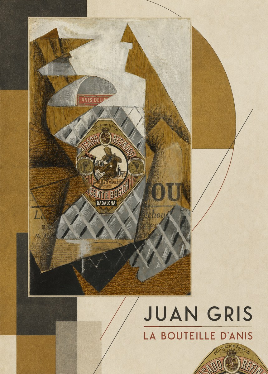 Juan Gris La Bouteille D'anis No6 - Plakat
