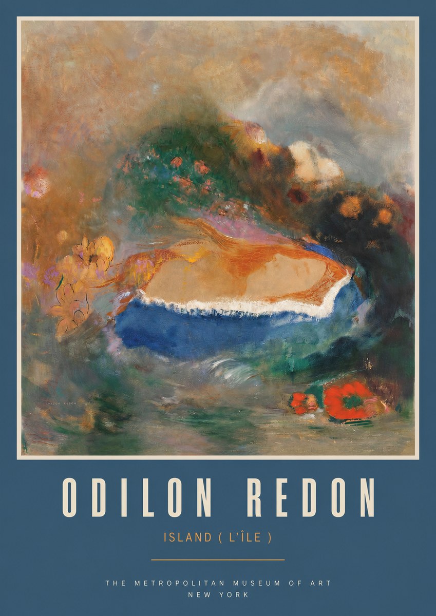 Odilon Redon Island (L'île) No2 - Plakat